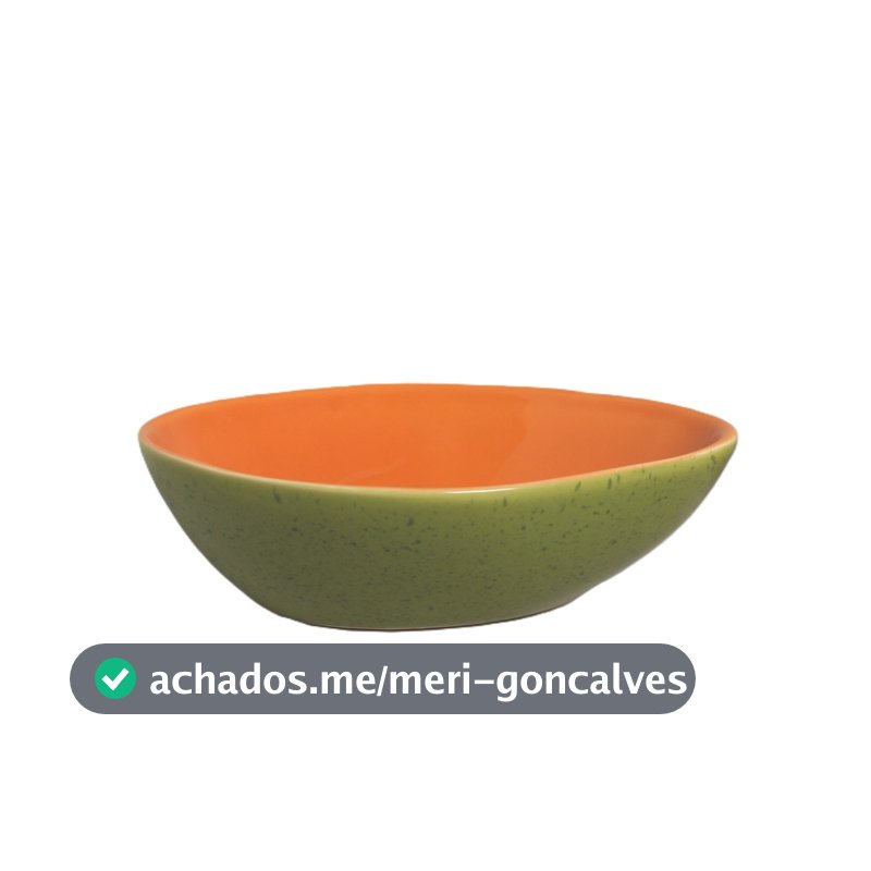 Tigela Mamão Papaya Laranja e verde (Capacidade 400ml)