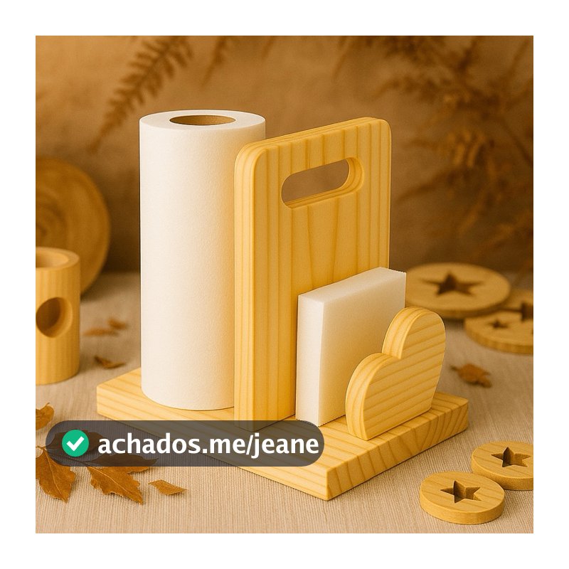 Porta Papel Toalha e Guardanapo em Coração