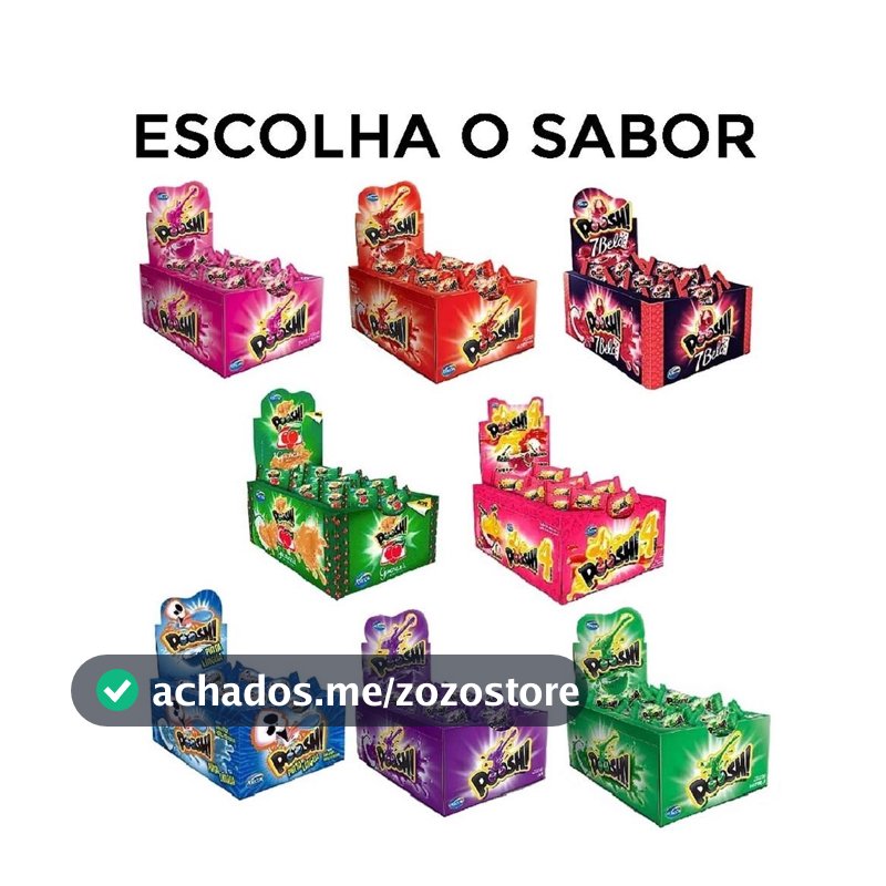 Chiclete Poosh Escolha o Sabor c/40 - Arcor