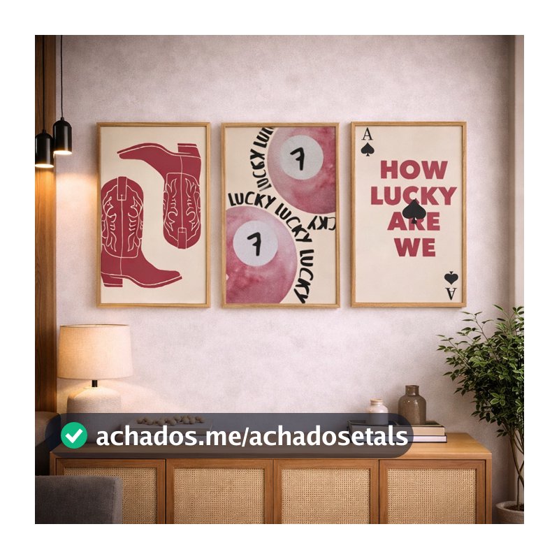 Quadros Decorativos Cowgirl Botas Bola De Bilhar Rosa Cowntry Sertanejo Feminino