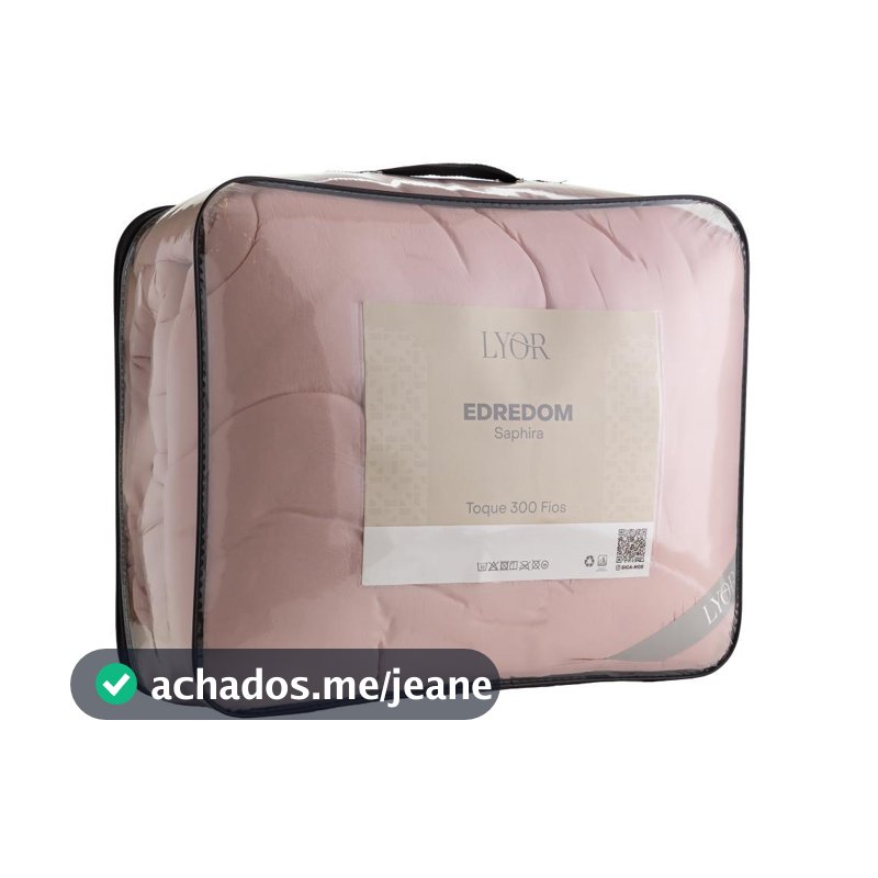 Edredom King Rosa Toque 300 Fios Hotel Saphira Macio Microfibra - Lyor