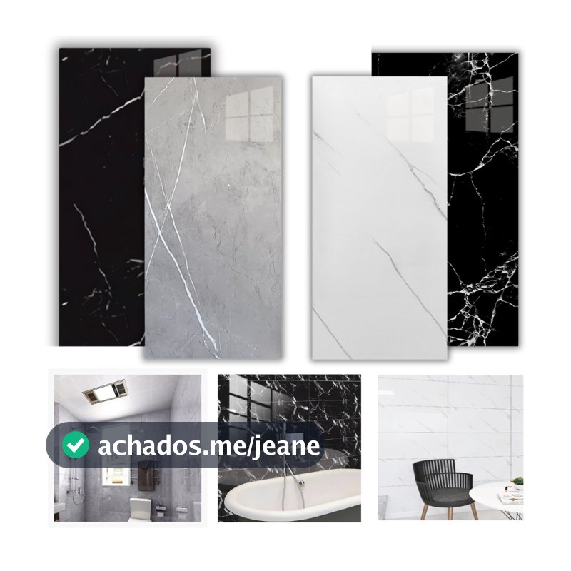 Kit Placas Adesiva Mármore 3D Painel Revestimento Autocolante Para Parede À Prova D'água