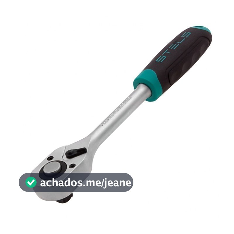 Chave catraca reversível 1/2" com cabo emborrachado - 1402755 Stels