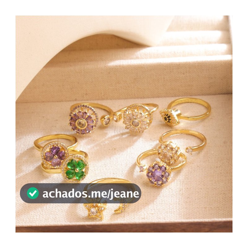 [Estoque pronto] Anel feminino estrela lua novo estilo anel aberto moda feminina High-End sentimento não desbotado anel