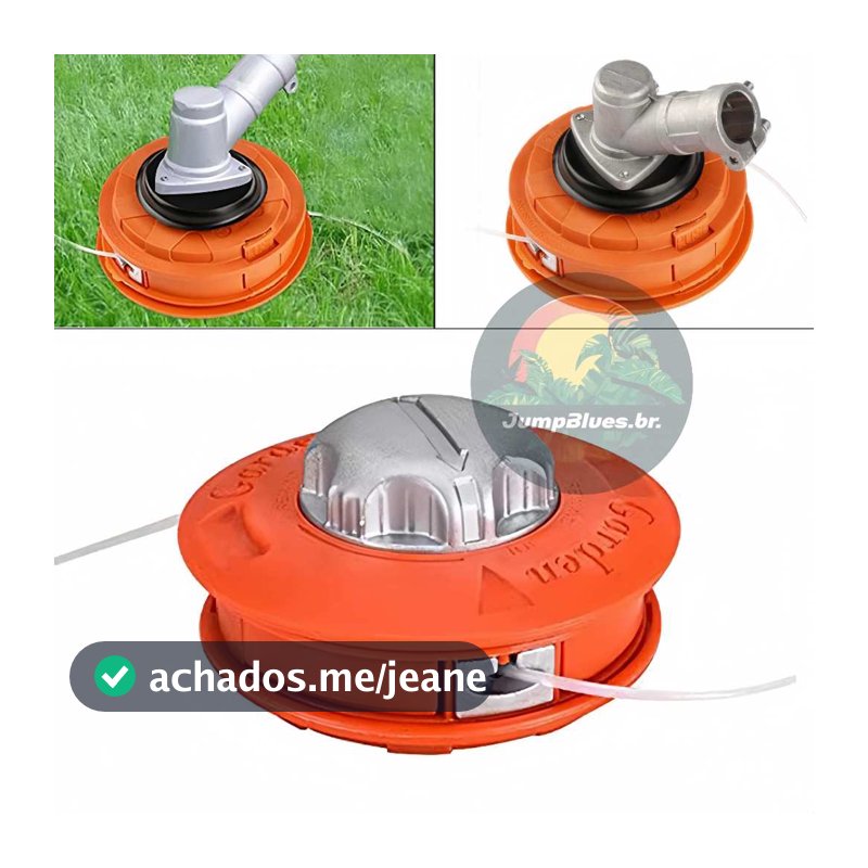 Carretel Automático Carga Fácil Garden P/ Roçadeira  - Profissional Jump Modelos de alumínio ou plástico