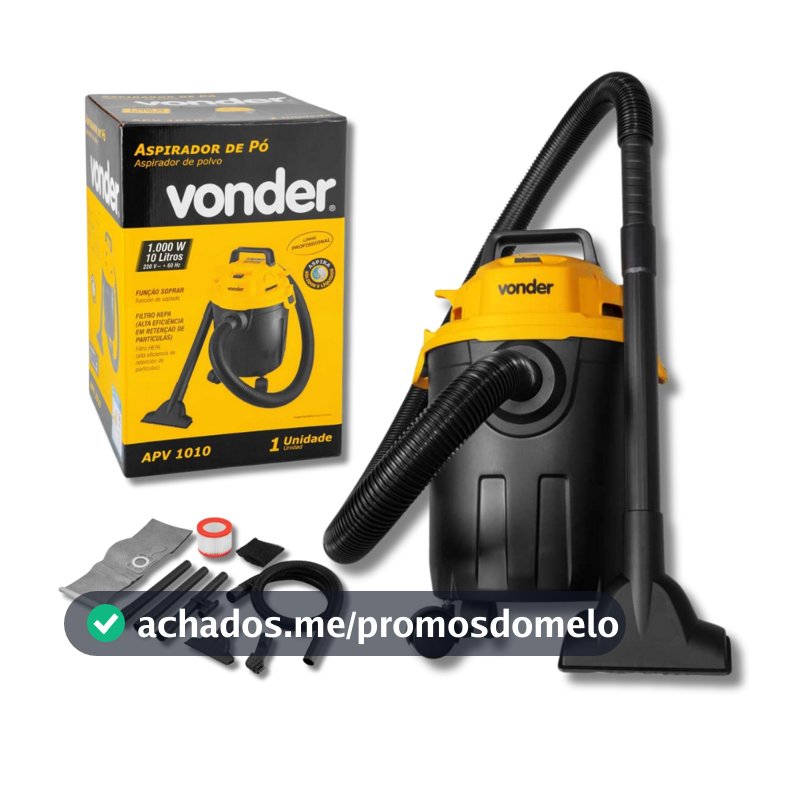 Aspirador de Pó e Água APV 1010 Vonder
