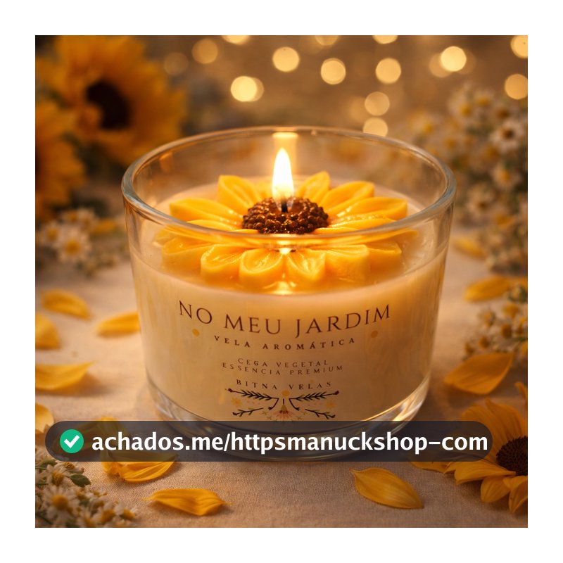 Vela Aromática de Girassol Perfumada