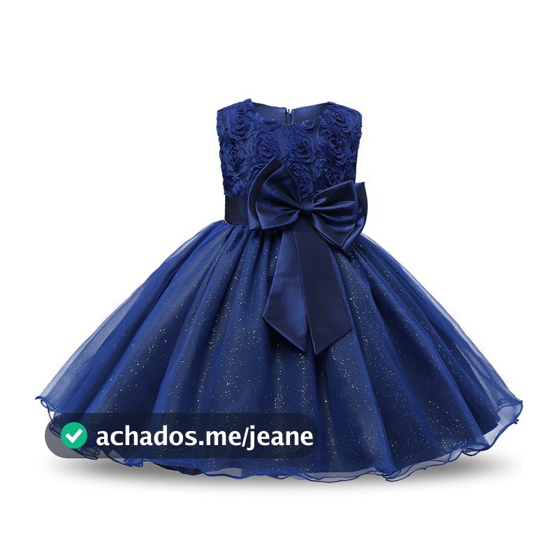 Wfrv Vestido De Renda Infantil Feminino Com Flores / Vestido De Princesa / Festa De Aniversário / Casamento