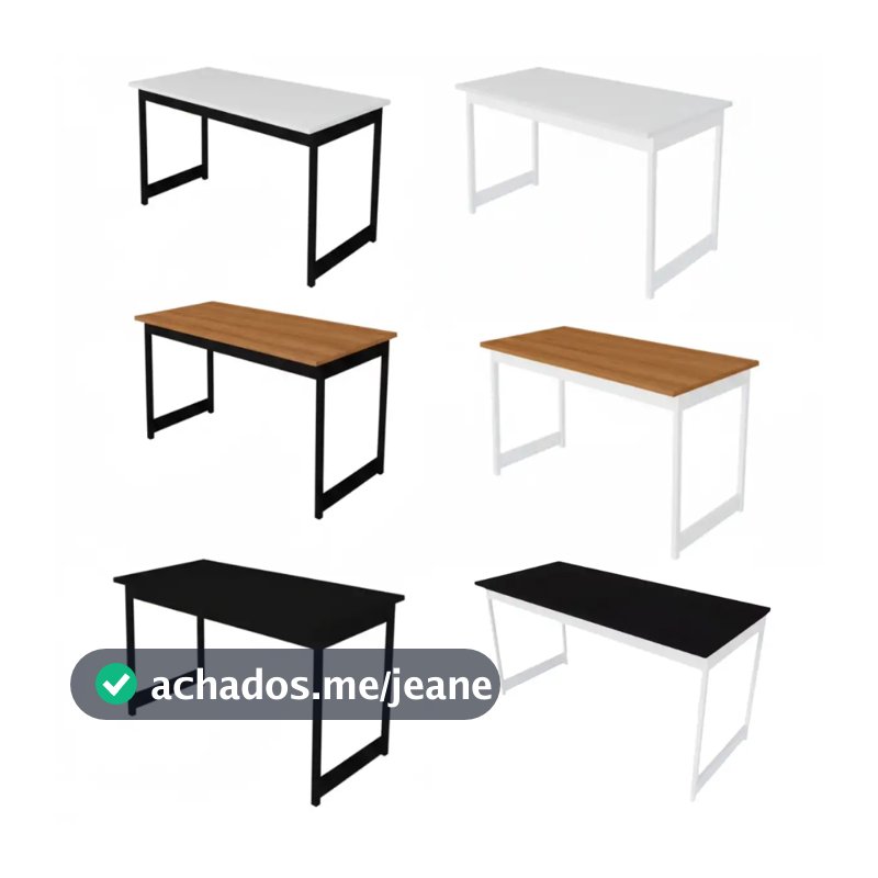 Mesa Escrivaninha Escritório Estilo Industrial Computador 116 Cm Bia Camaleão