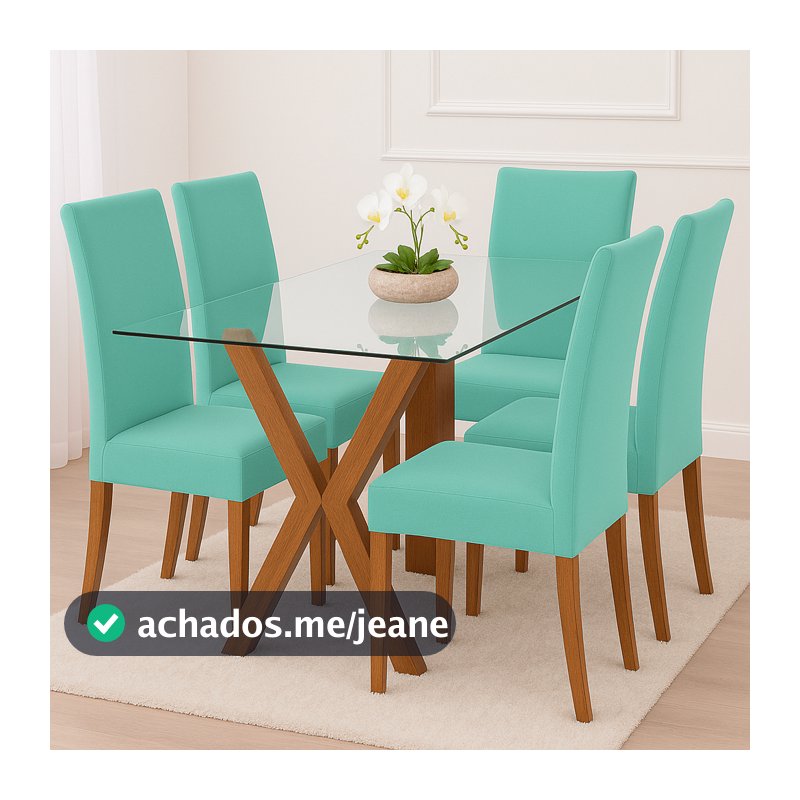 Kit 4 ou 6 Capas luxo de Cadeira Sala Jantar Malha Ajustável c/ Elástico