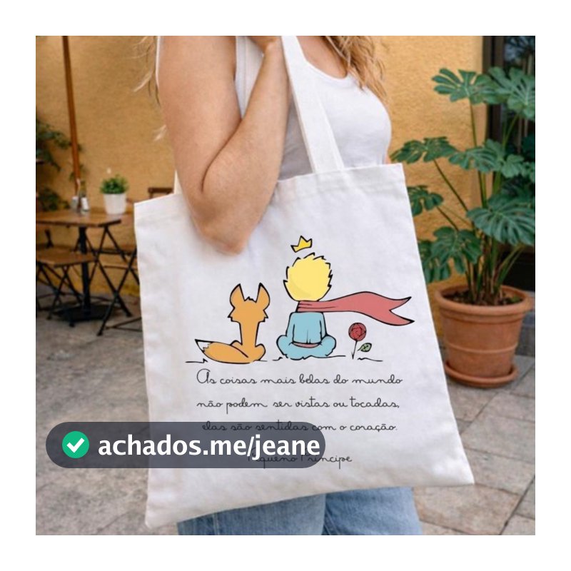 Ecobag de Algodão 100% Natural – Prática, Estilosa e Sustentável  Pequeno Príncipe