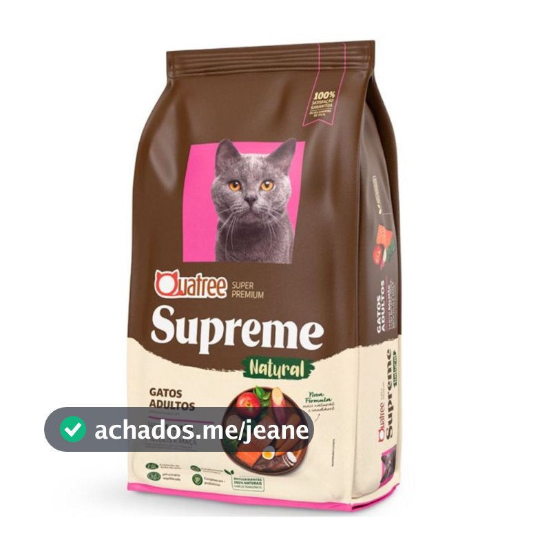 Ração Quatree Supreme Gatos Adultos 10kg