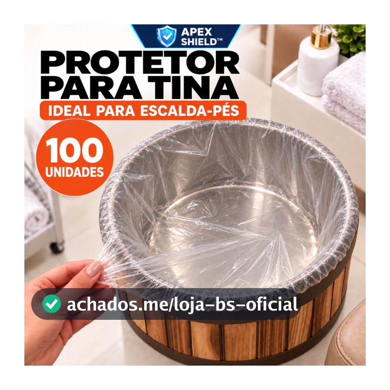 Protetor Plástico para Pedicure Descartável 100UN – Uso Profissional