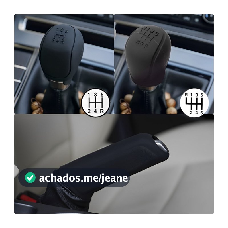 Capa Mudança Marcha Protetor Silicone Cambio Carro Freio de Mão Manopla  Automotivo Acessórios Interior Veicular
