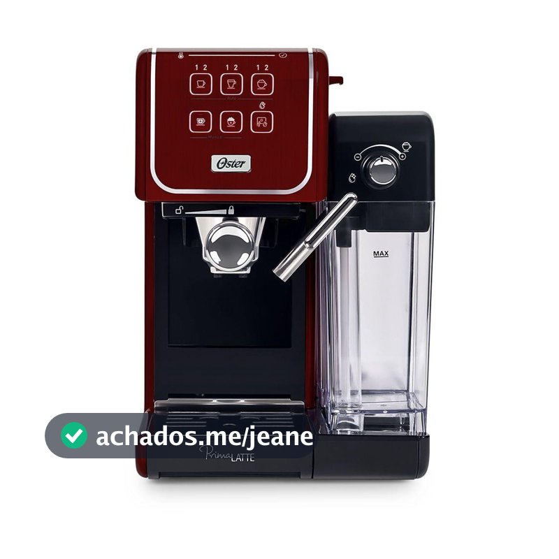 Cafeteira Espresso Oster Primalatte Touch Red 110V
