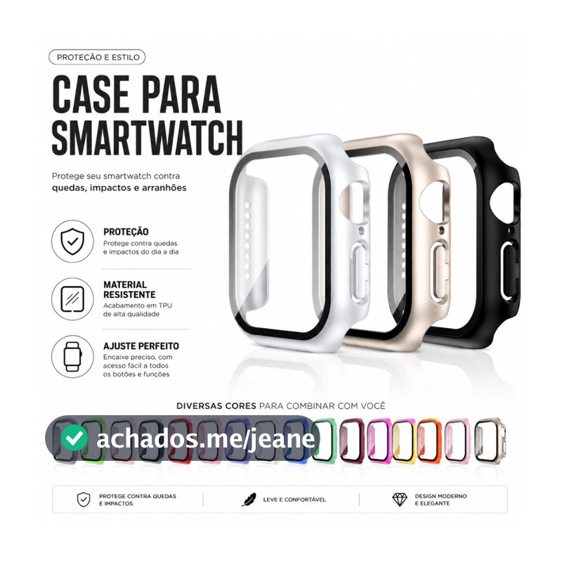 Capa Case Capinha Película APPLE WATCH 11 10 9 8 7 6 5 4 3 2 SE 38mm 40mm 41mm 42mm 44mm 45mm 46mm