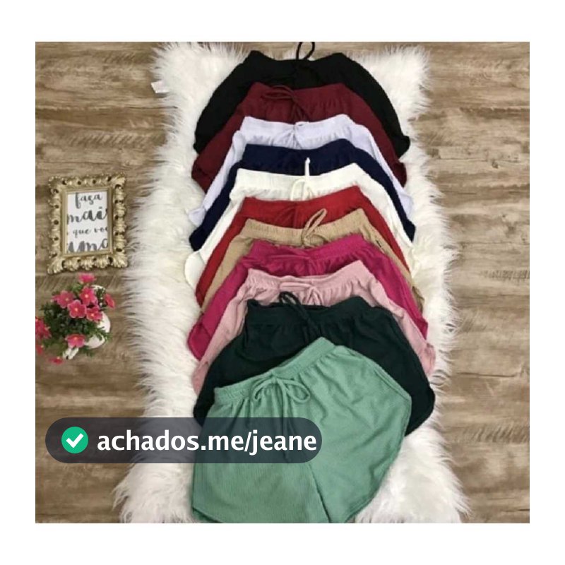 Kit 3 Shorts Feminino Malha Canelada Confortável Casual