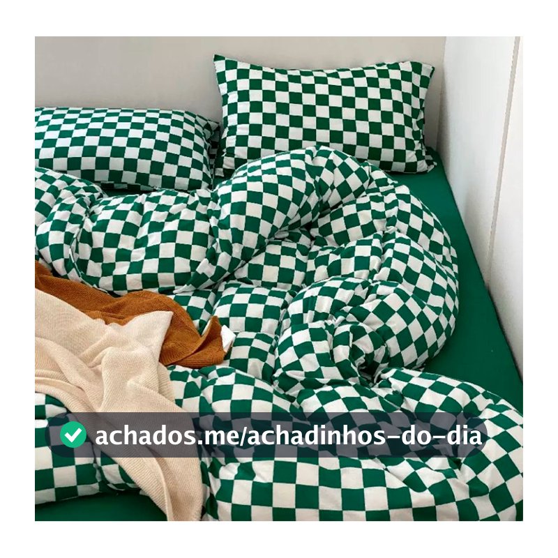 Kit Edredom 3 peças Verde - Edredom casal - edredom solteiro - edredom queen
