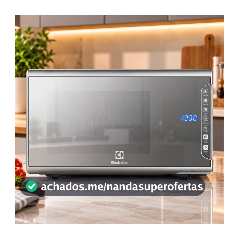 Microondas Electrolux 31 Litros MI41S Inox Espelhado Painel Digital 127V