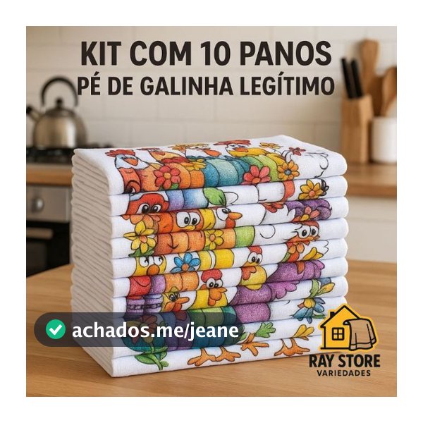 10 PANOS De Prato ESTAMPADO PÉ DE GALINHA Atacado Guardanapo Tecido 100% Algodão  Com Bainha