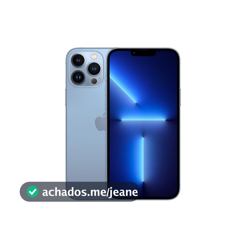 Usado: iPhone 13 Pro Max 128GB Azul-sierra Bom - bateria 70% - Trocafy - Apple