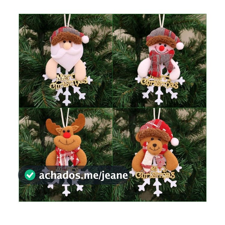 2024 Nova Árvore Natal Decoração Pingente Dança Boneco de Neve Velho Cervo Bear Boneca Decoração Para Casa Papai Noel Pa