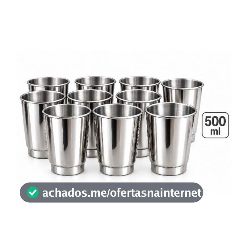 Copos de Alumínio 500ml Utilidades e 3D