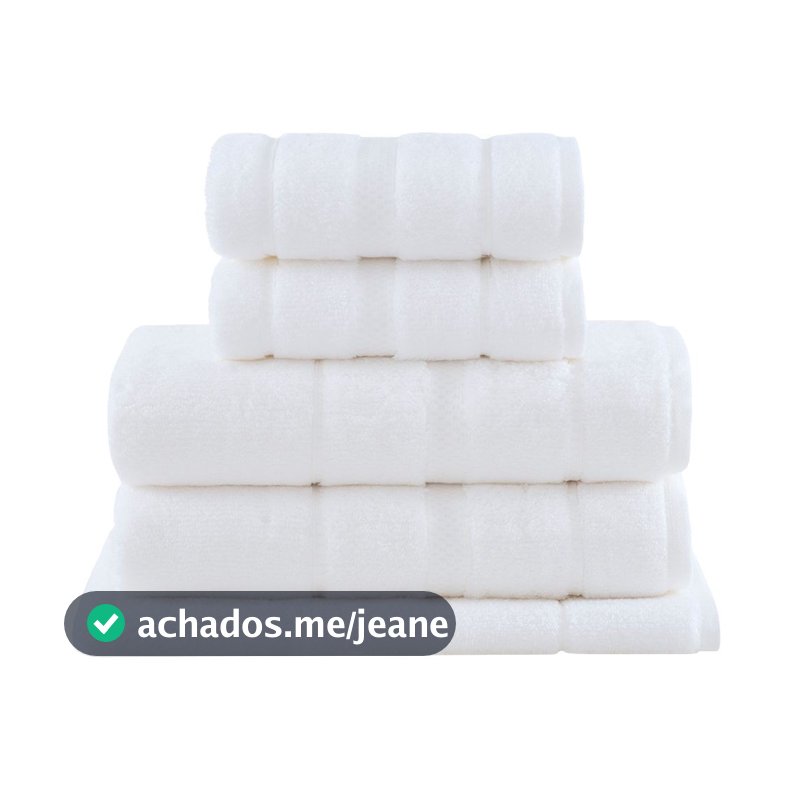 Jogo de Toalhas Buddemeyer Vision Dual Air Banho Branco 5 peças