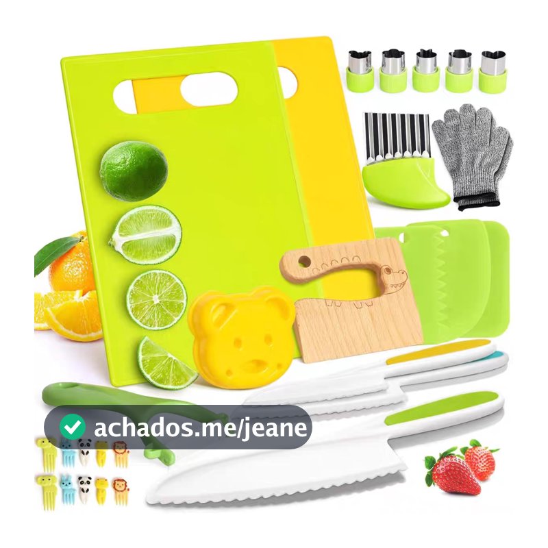 Kit17 kit8 Brinquedos De Cozinha Montessori Presente De Bebê Pronta Entrega - Presente de Natal