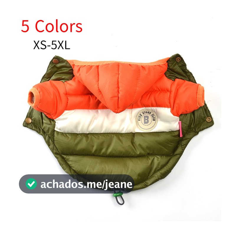 XS-5XL Big Dog Down Waterproof Winter Coat Warm Clothes Small and Medium Dog Pet Clothes.