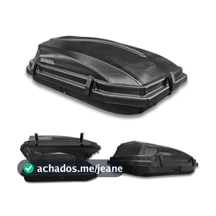 Bagageiro de teto maleiro com chave Motobul 270 litros preto