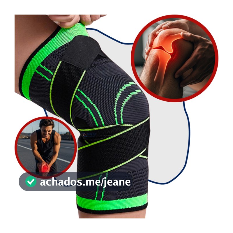 Joelheira Ergo Compressão Plus Size Recuperação Muscular