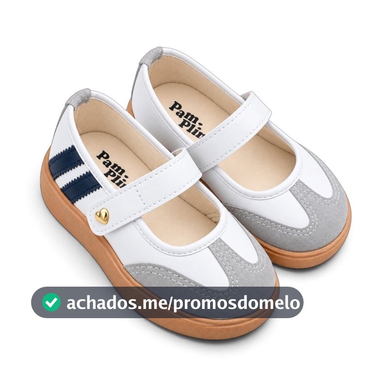 Sapatilha Infantil Feminina Mary Jane Menina com Velcro Casual Confortável 22 ao 34