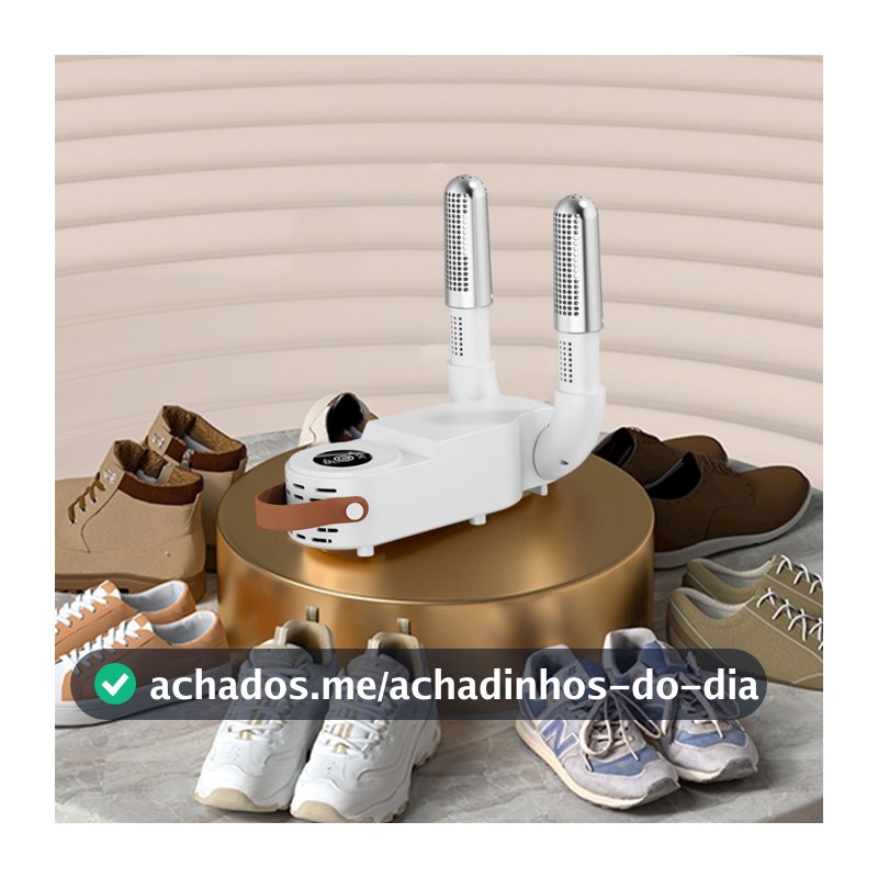 Secador De Sapato Inteligente Dobrável Tênis Elimina Umidade Mal Cheiro E Odor