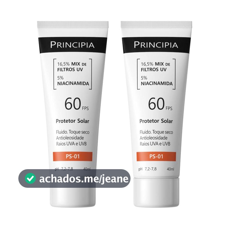 Principia Kit Duo c/ 2 Protetores Solares Faciais - PS-01 FPS 60