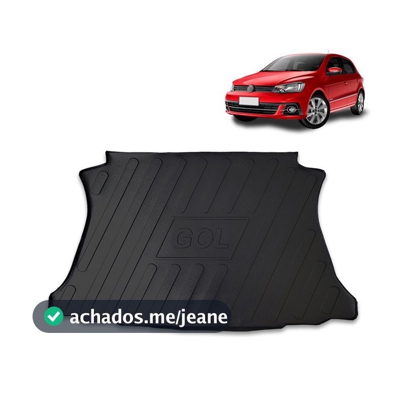 Tapete Porta Malas Volkswagen Gol G6 G7 G8 2013 a 2023 Protetor Bandeja em Relevo