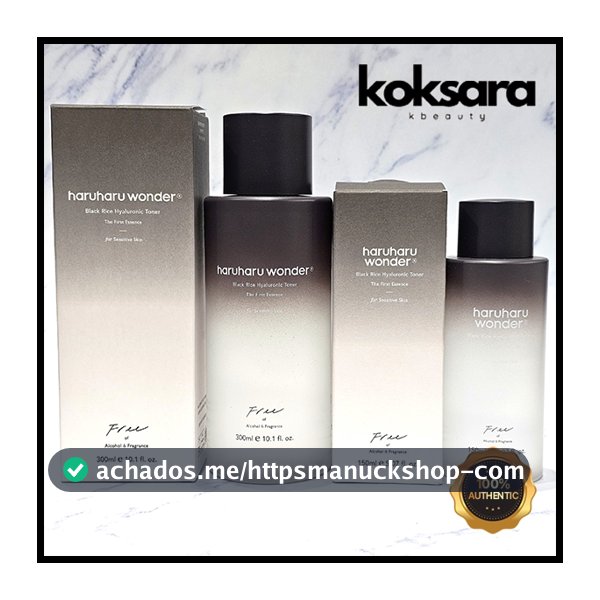 Haruharu Wonder Black Rice Hyaluronic Toner 150ml, 300ml Free of Alcohol & Fragrance