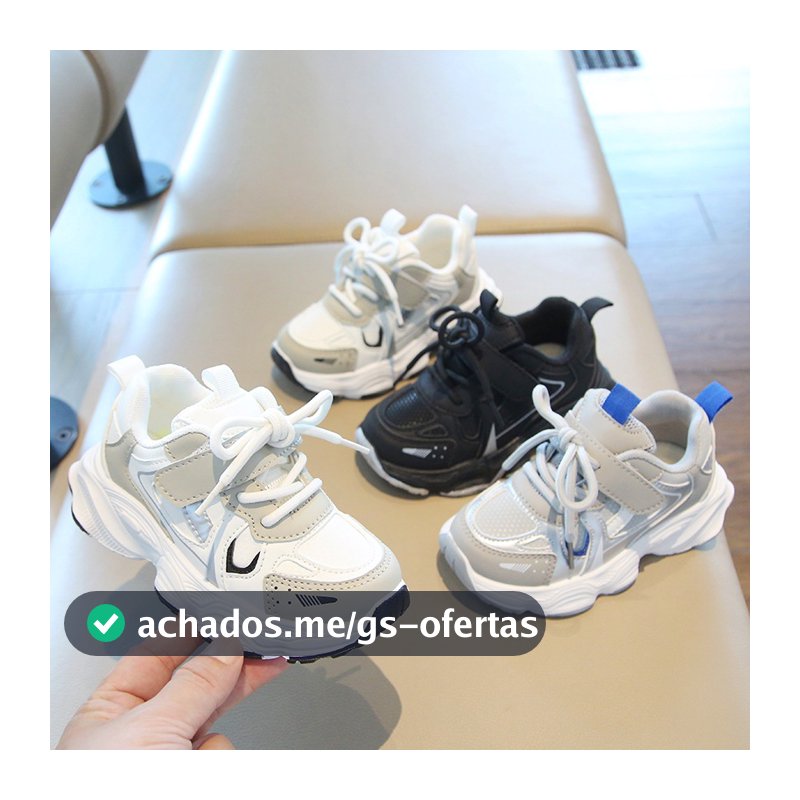 Tênis infantil Meninos Meninas Moda Leve Confortável Macio Sapatos Casuais
