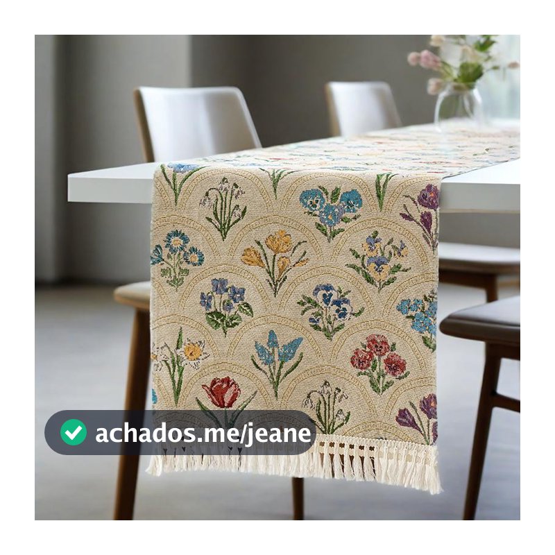 Corredor De Mesa Nórdico De Algodão Com Borlas Linho Jacquard Toalha Tapete Para De Jantar Armário De TV Central