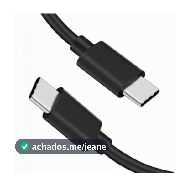 Cabo USB C para USB C Turbo Original Cabo Tipo C Duplo Cabo Tipo C Tipo C Turbo Cabo Tipo C Duas Pontas