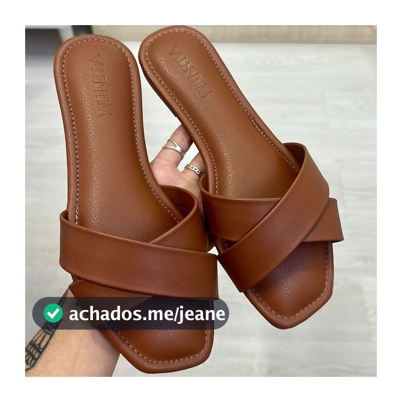 Sandália X Feminina Moda Rasteira Valentim Conforto e Estilo