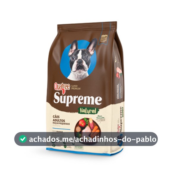Ração Quatree Supreme Adulto Raça Pequena Frango 1 kg
