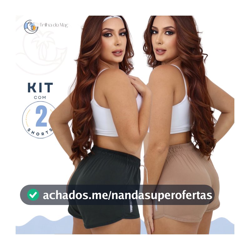 Kit 2 Short Feminino Tactel Elastano  Curtinho Academia Corrida Elastico Tactel Elastano Cardaço Esportes Bermuda