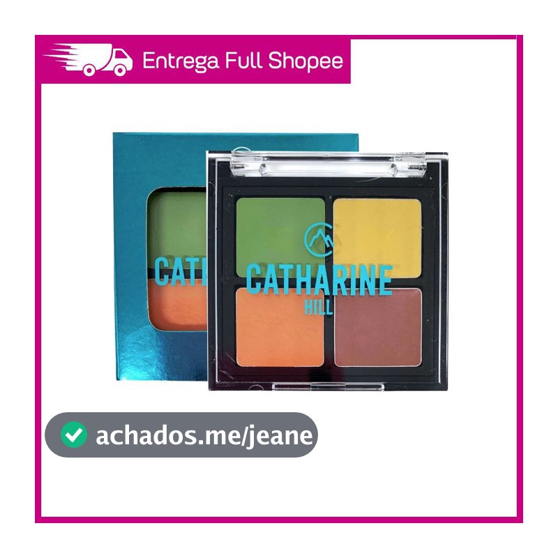 Cover Kit Camuflagem Catharine Hill Quarteto Corretivos Coloridos 4 Cores A Prova D'Água