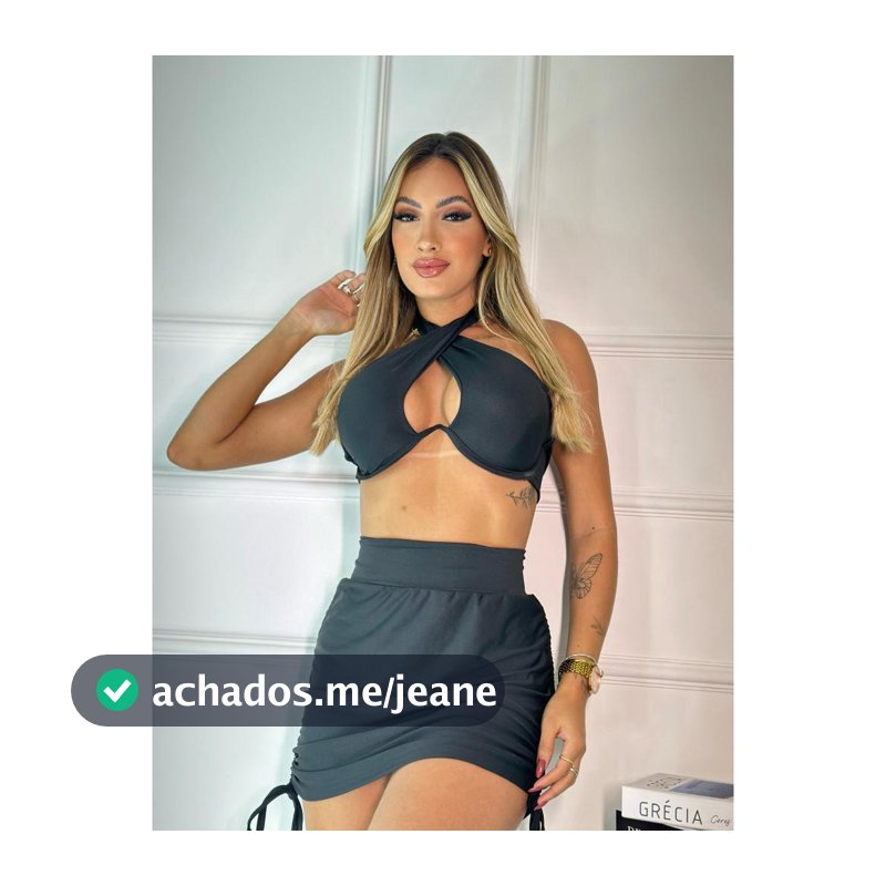 Conjunto Cropped Top Transpassado Aro de Sustentação nos Seios Saia Franzida na Lateral Amarração Tendência Moda Verão