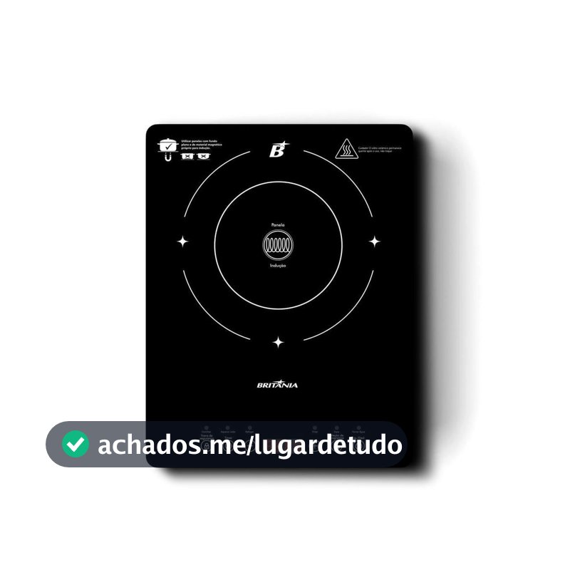 Cooktop 1 Boca de Indução Britânia Painel Touch BCTE10A