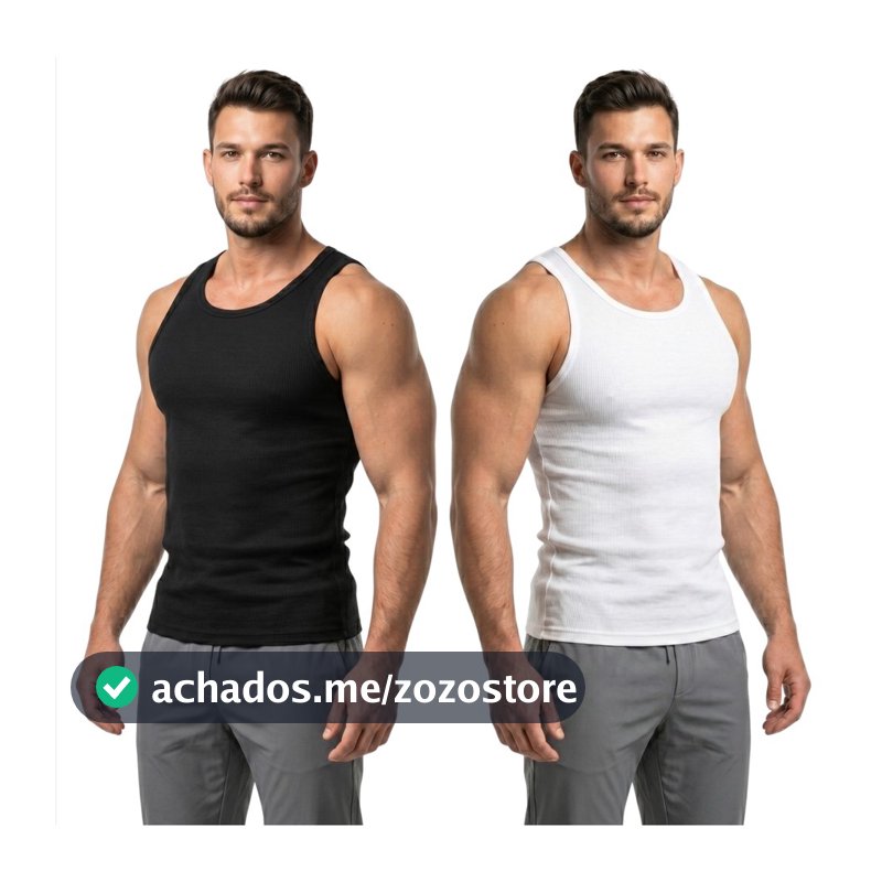 Regata Canelada Americana Masculina Slim Fit Premium Academia Casual