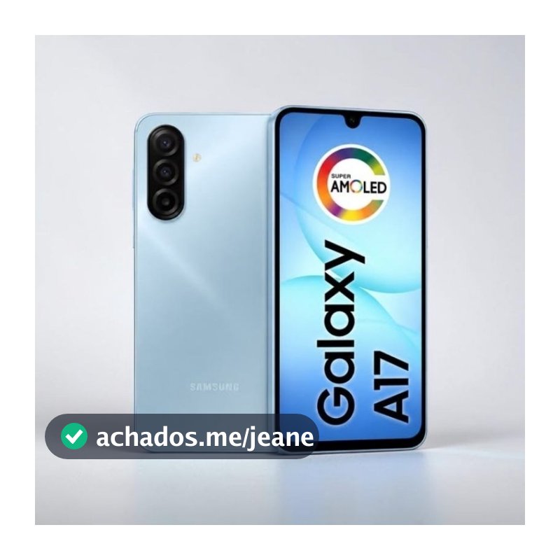 Samsung Galaxy A17 4G 128GB 4GB RAM Tela Super AMOLED 90Hz NFC Android 15