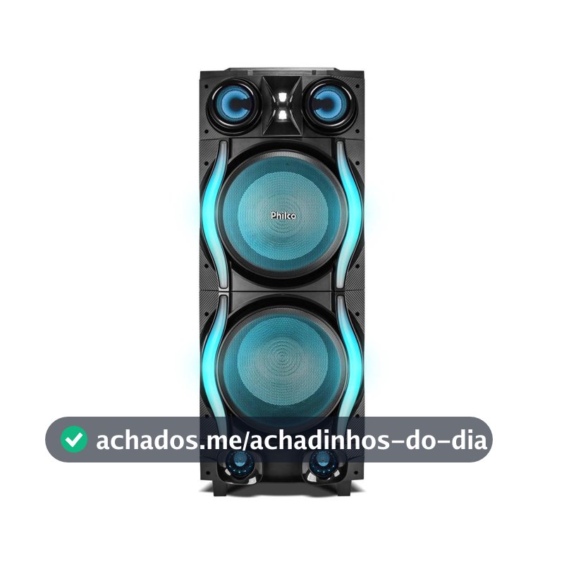 Caixa de Som Philco Extreme Woofer Duplo 12" 2700W PCXE27000