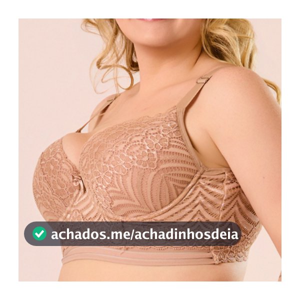 Sutiã Plus Size Reforçado Feminino Com Bojo Aro Alça Larga Confortável 44 Ao 56 Lingerie Renda